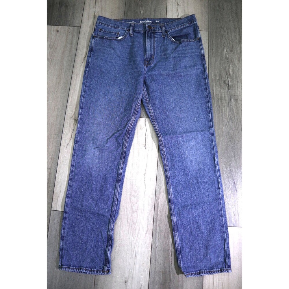 Goodfellow & Co. Straight Recto Jeans Mens Size 36X32  light blue Wash Denim
